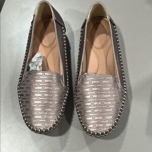 Chic Metallic Women's Loafers